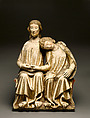 Christ and Saint John the Evangelist, Polychromed and gilded oak, German